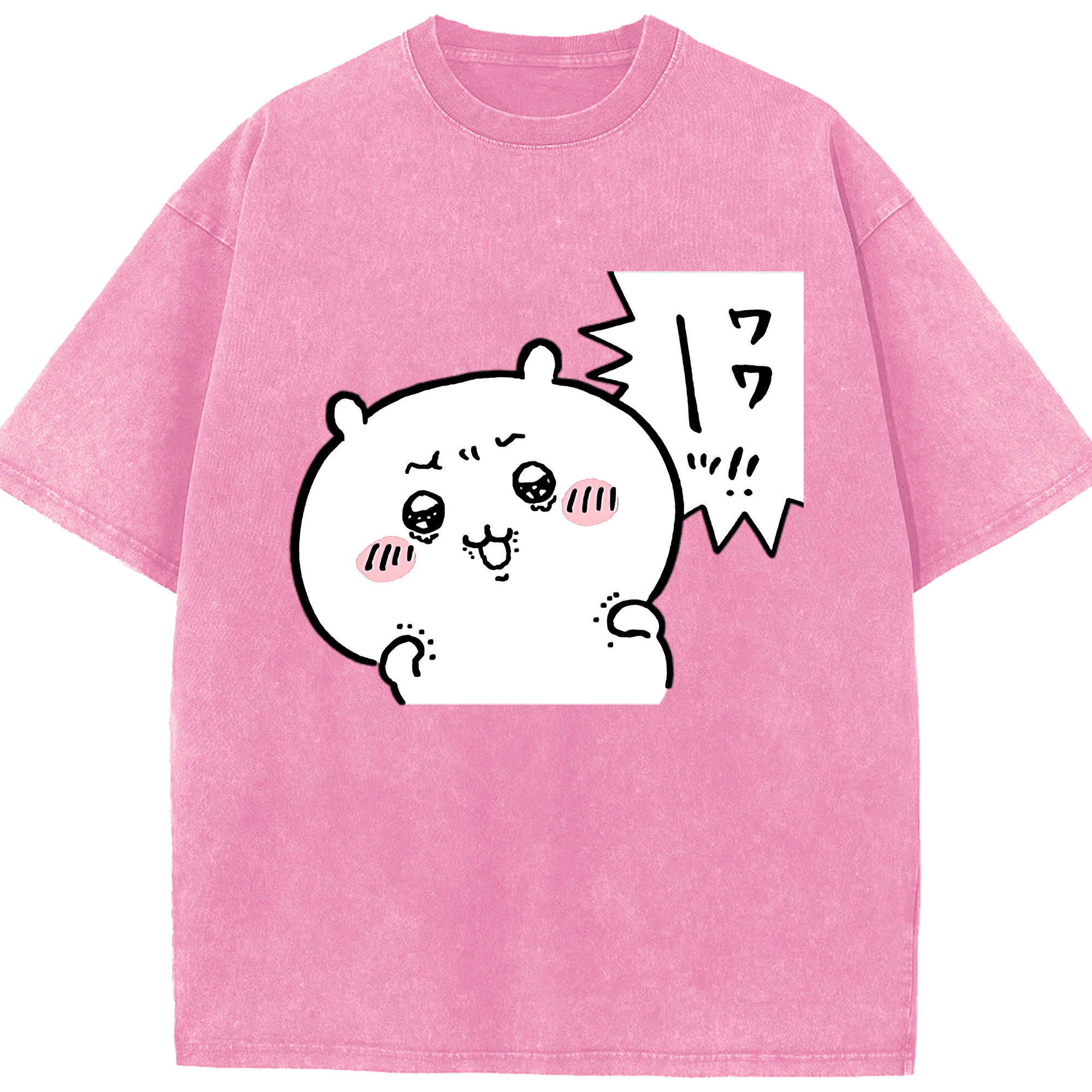 （画像用） ちいかわ ちいかわ Chii-kawa chiikawa 綿100% ヴィンテージ風 半袖Tシャツ（フロントプリント）